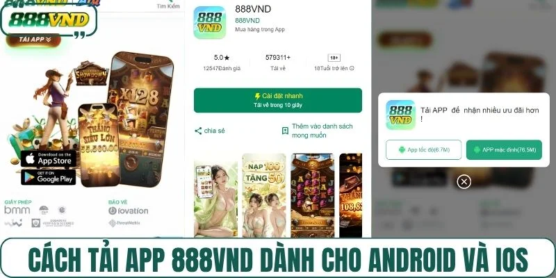 Cách tải app 888VND dành cho Android và IOS