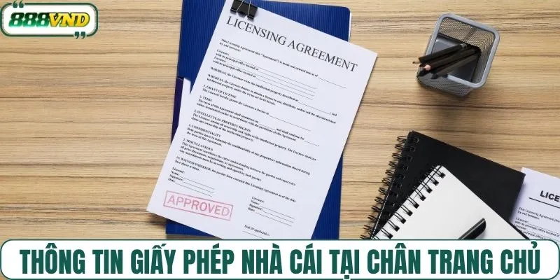 Tìm thông tin giấy phép nhà cái tại chân trang chủ